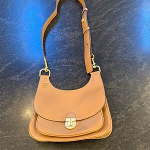Tory Burch Tan Leather Shoulder Bag